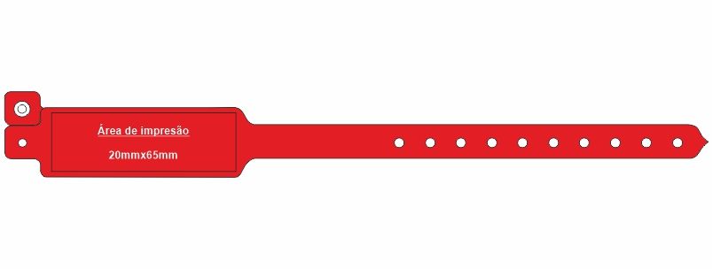 Pulseiras de banda larga plásticas